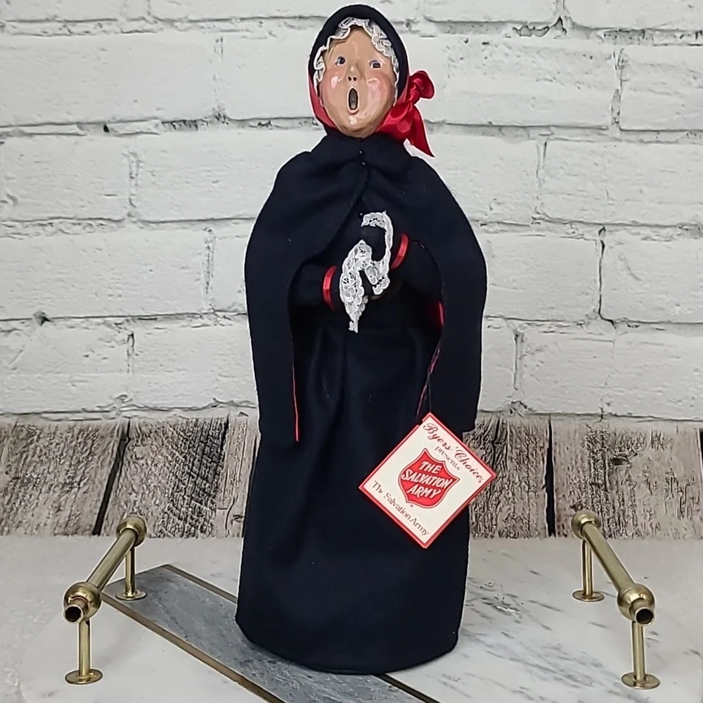Byers' Choice Caroler Collectible 1993 Salvation Army Lassie with Bell Vintage